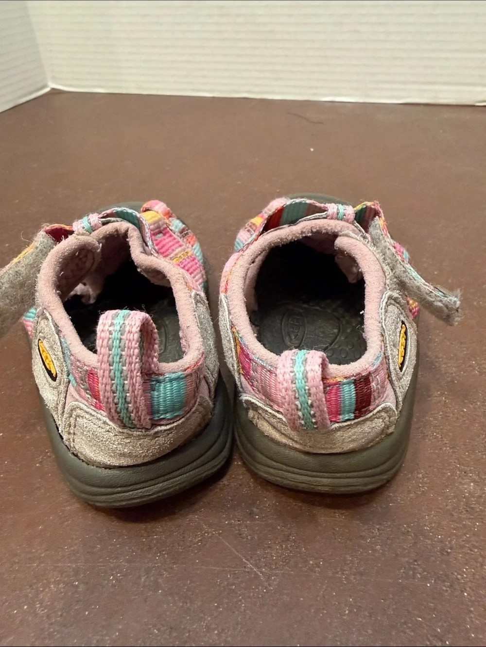 KEEN Newport H2 Pink Multicolor Strappy Sandals, kids 5